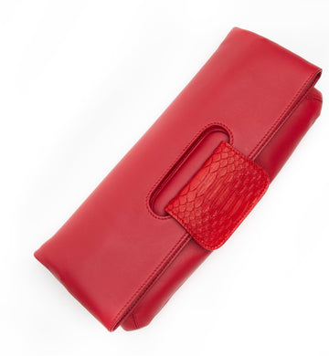 Florentine Folding Clutch in Red - Canvas & Hyde NYC