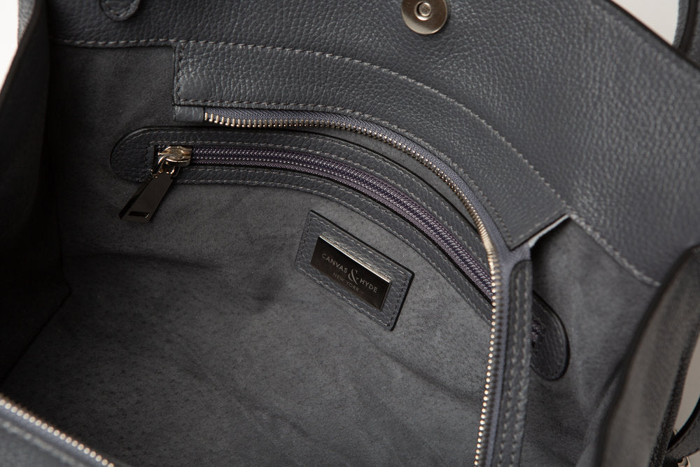 Sydney Tote - Dark Grey - Canvas & Hyde NYC