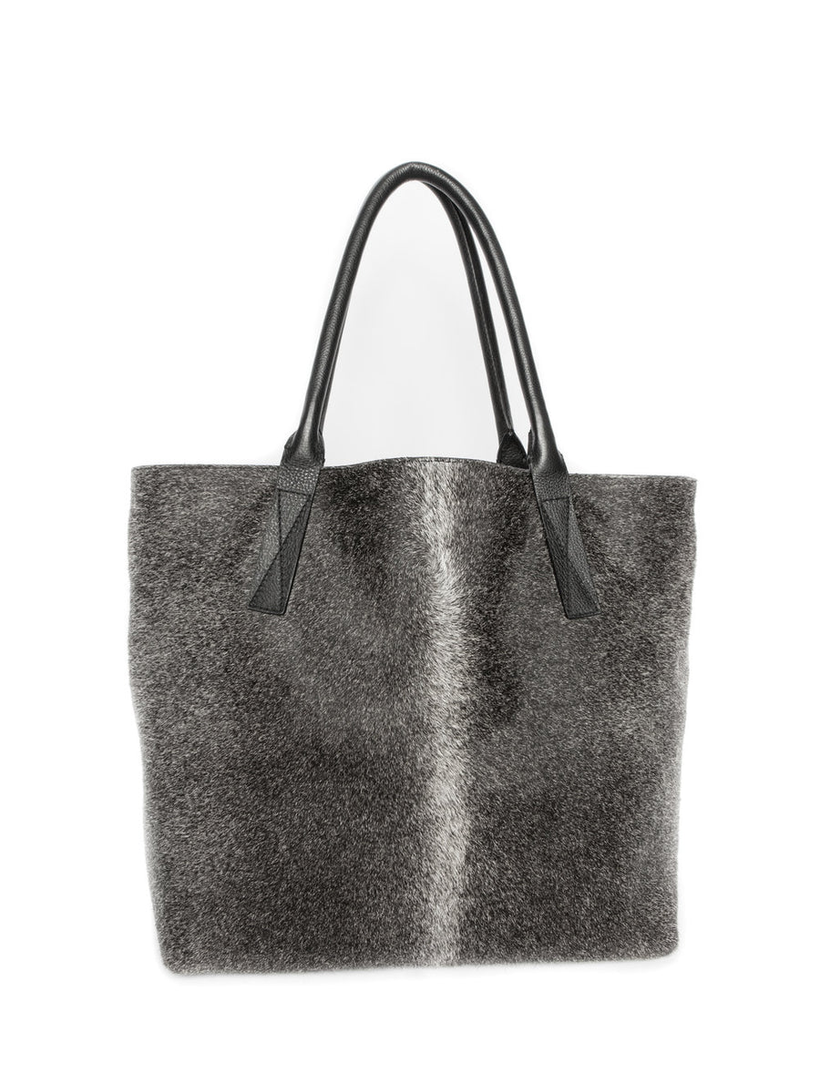 Aspen Day Tote in Grey - Canvas & Hyde NYC