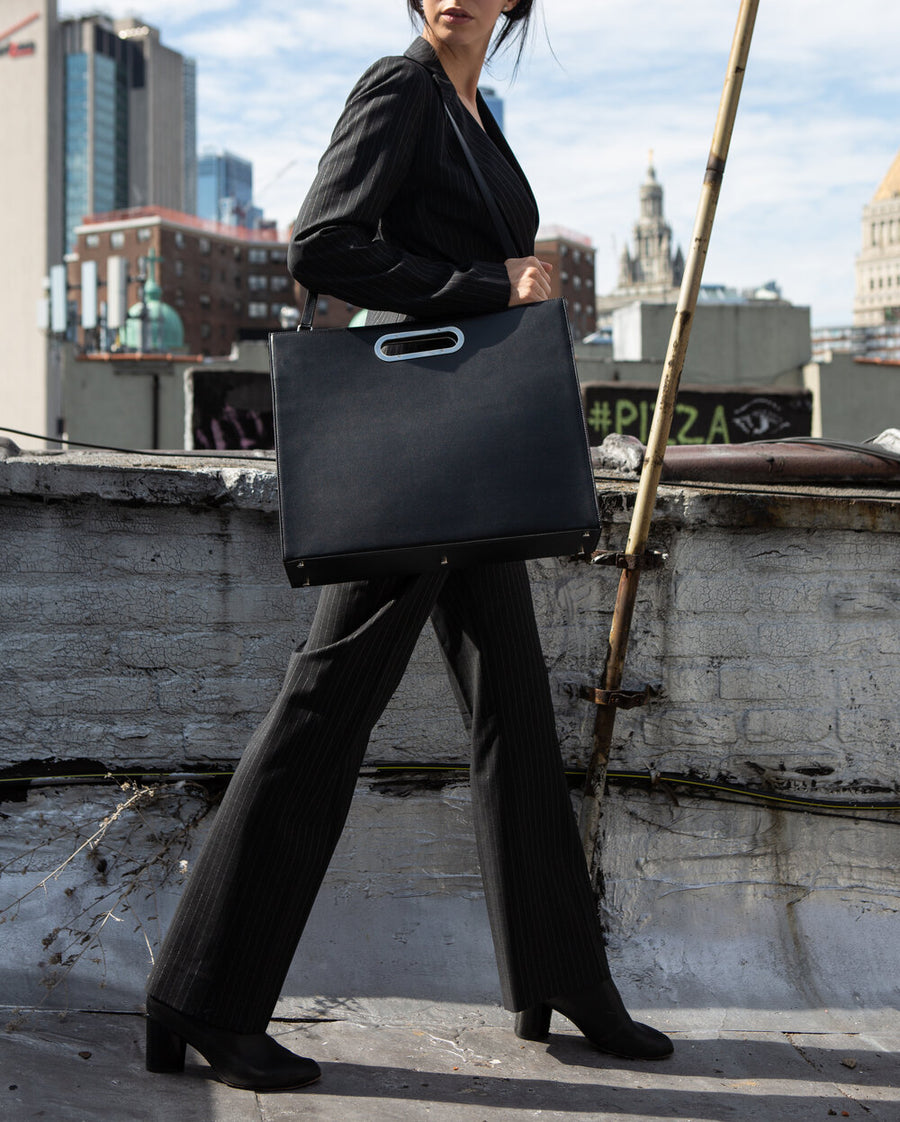 San Francisco Attache - Black - Canvas & Hyde NYC