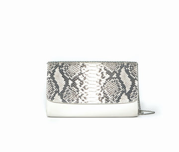 Deco Faux Snake Clutch - Canvas & Hyde NYC