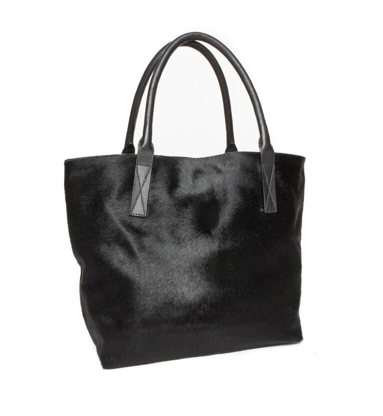 Aspen Day Tote in Black - Canvas & Hyde NYC