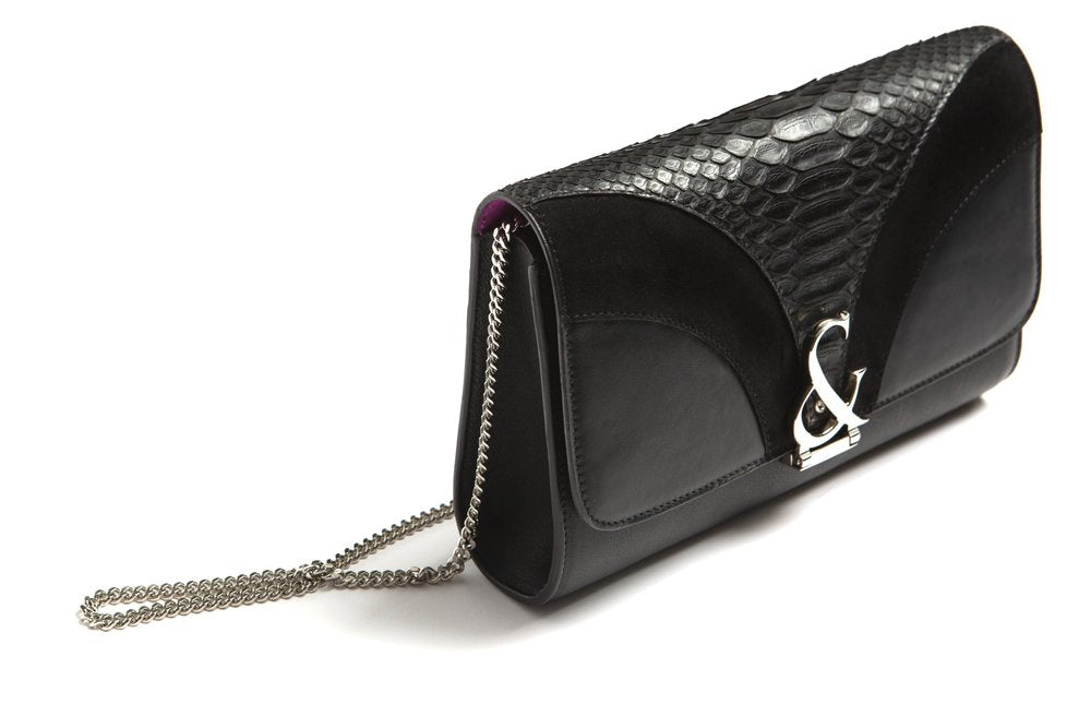 Paris Deco Clutch w Amp - Canvas & Hyde NYC