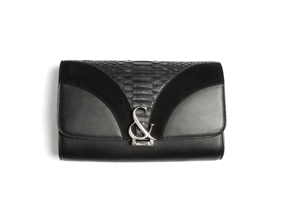 Paris Deco Clutch w Amp - Canvas & Hyde NYC