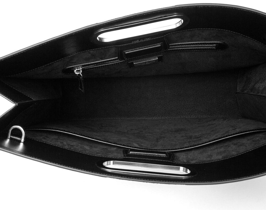 San Francisco Attache - Black w/ Black Suede - Canvas & Hyde NYC