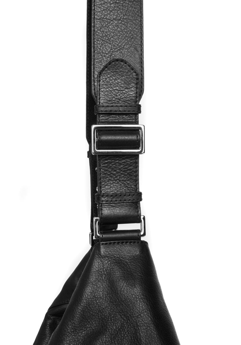 Manhattan Crossbody Messenger in Black Embossed Croc - Canvas & Hyde NYC