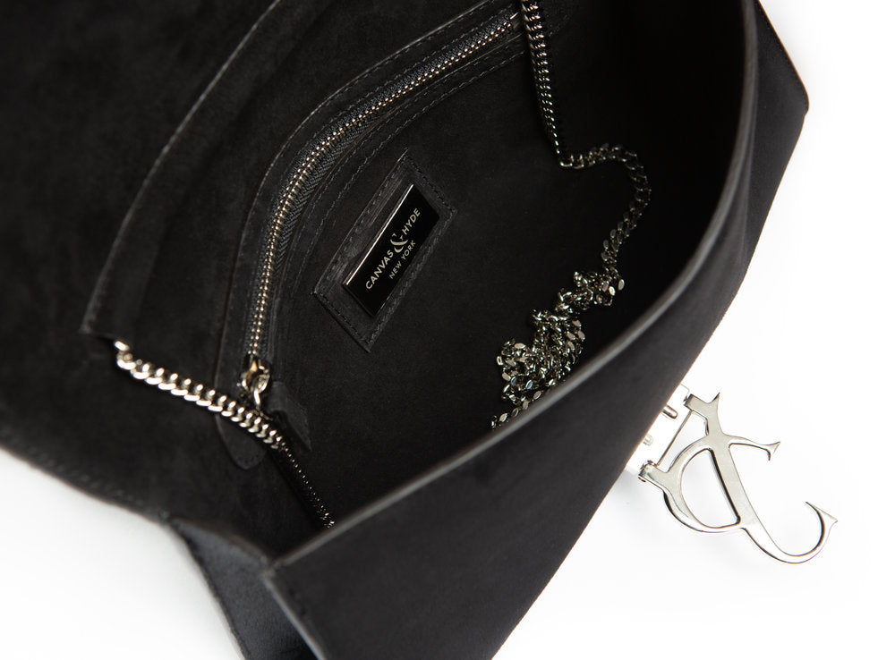 Paris Deco Clutch w Amp - Canvas & Hyde NYC