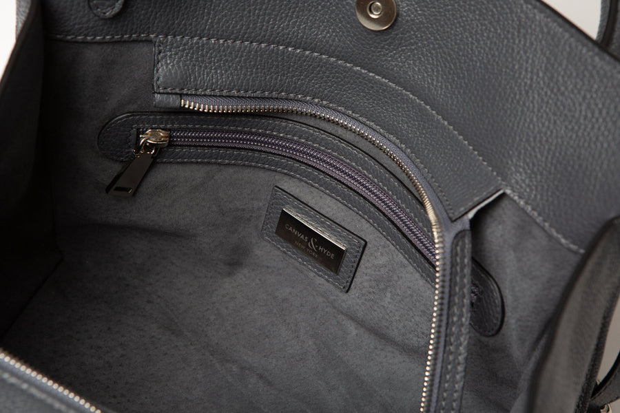 Sydney Tote - Dark Grey - Canvas & Hyde NYC