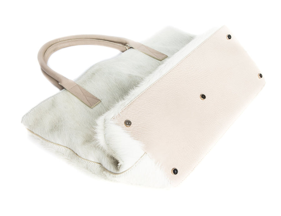 Aspen Day Tote in Ivory - Canvas & Hyde NYC